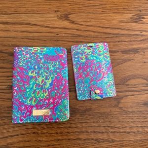 Lily Pulitzer passport holder and luggage tag